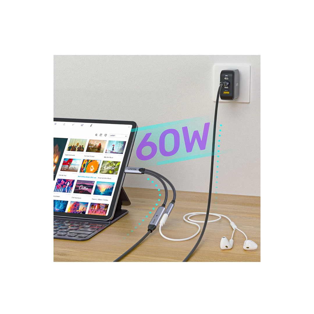 Unitek USB C to 3.5mm Audio Jack Adapter in Qatar Unitek USB C to 3.5mm Audio Jack Adapter in Qatar